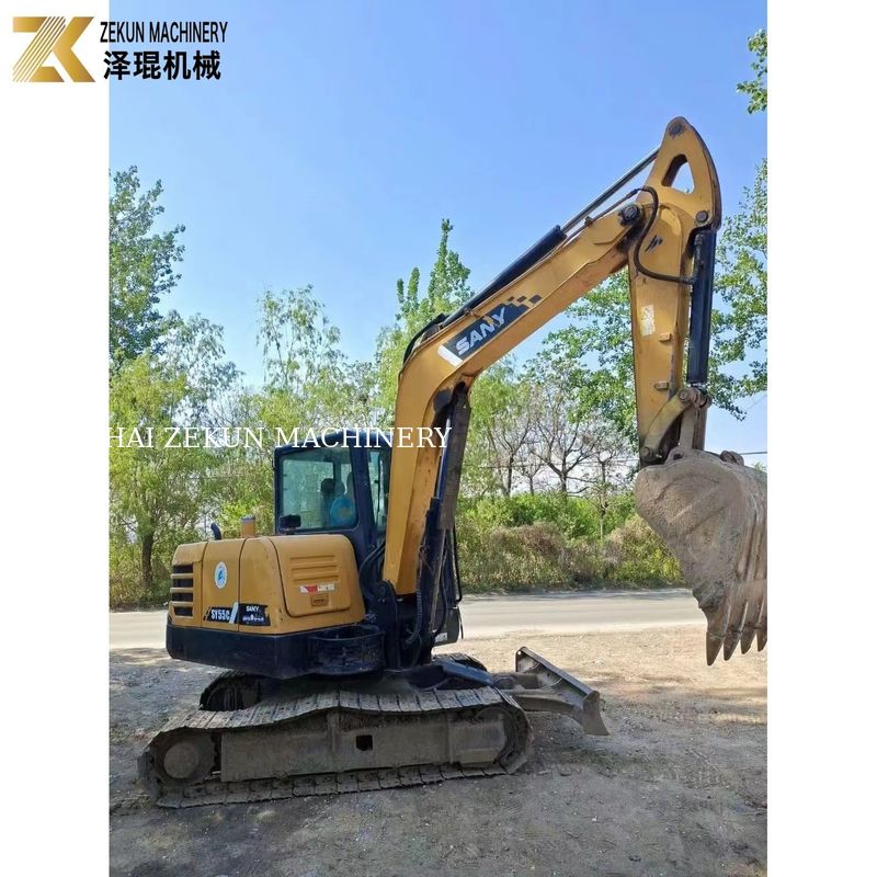 Sany 55 Excavator SY55C-9 5.5 تن وزن عملیاتی رنگ اصلی