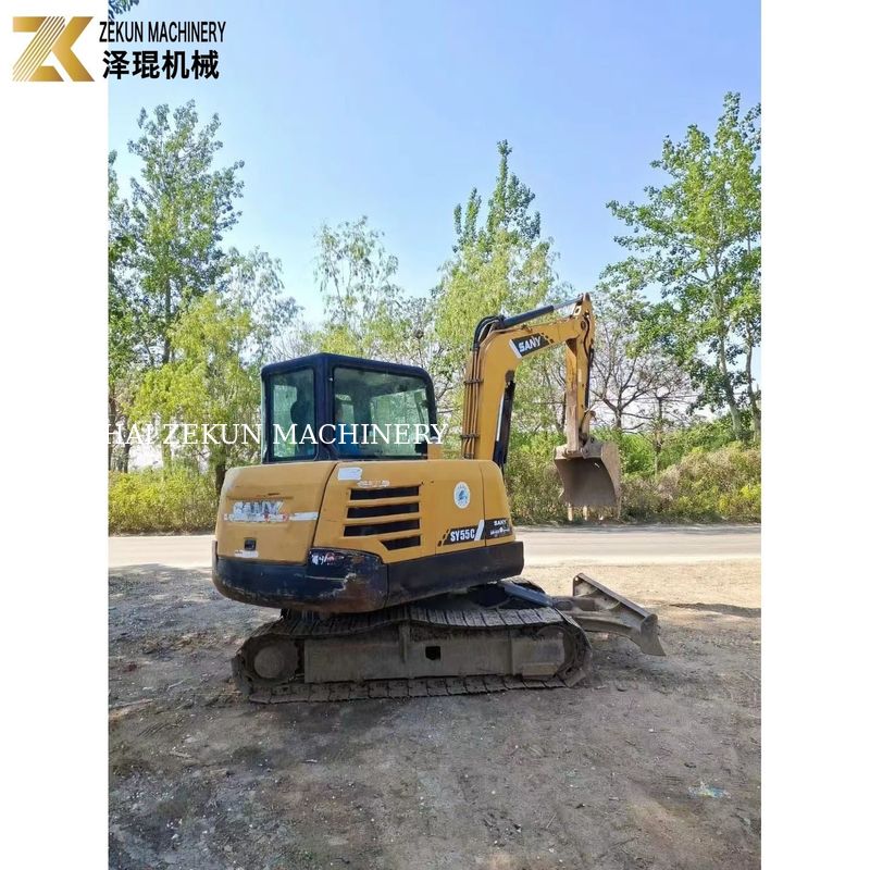 Sany 55 Excavator SY55C-9 5.5 تن وزن عملیاتی رنگ اصلی