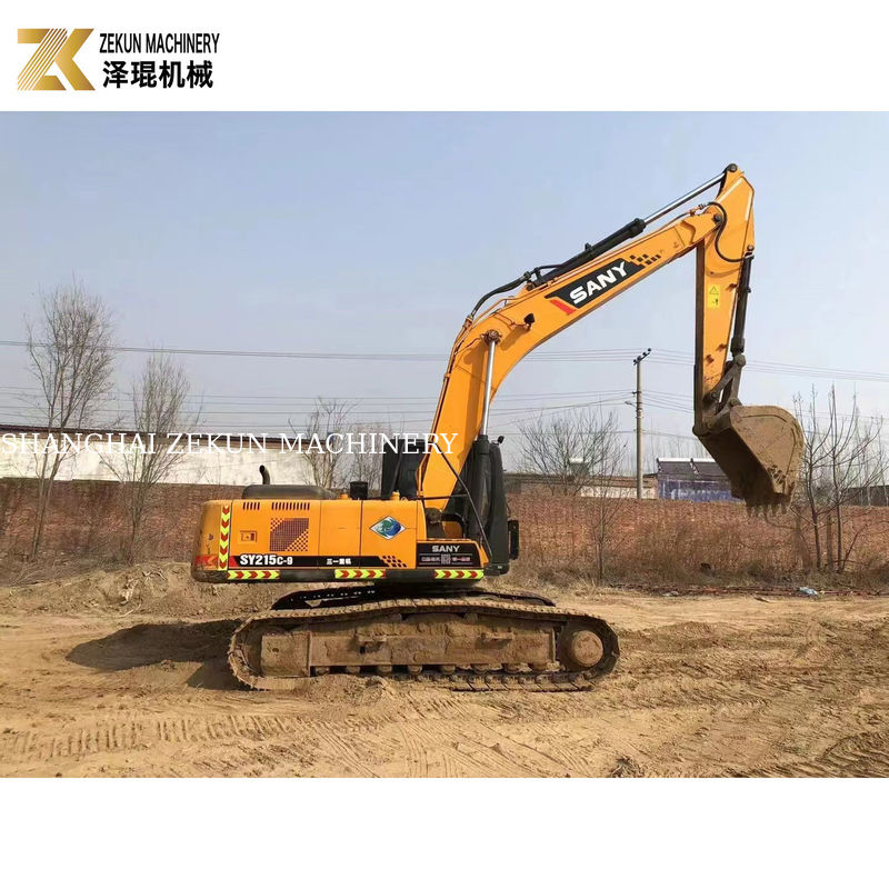 21 تن استفاده شده SY215C-9 Excavator Long Reach با سطل 1.2M3