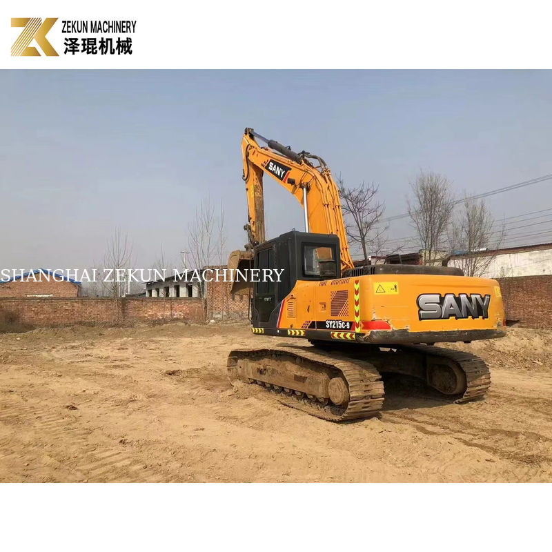 21 تن استفاده شده SY215C-9 Excavator Long Reach با سطل 1.2M3