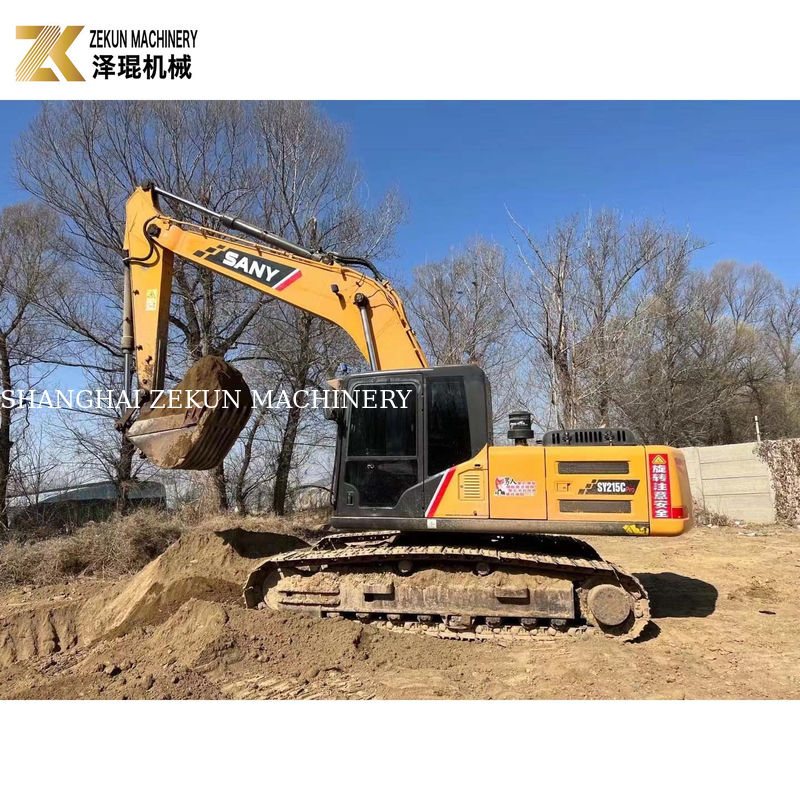 2017 Sany SY215C Pro Excavator 1.2M3 ظرفیت سطل استفاده شده Sany Excavator