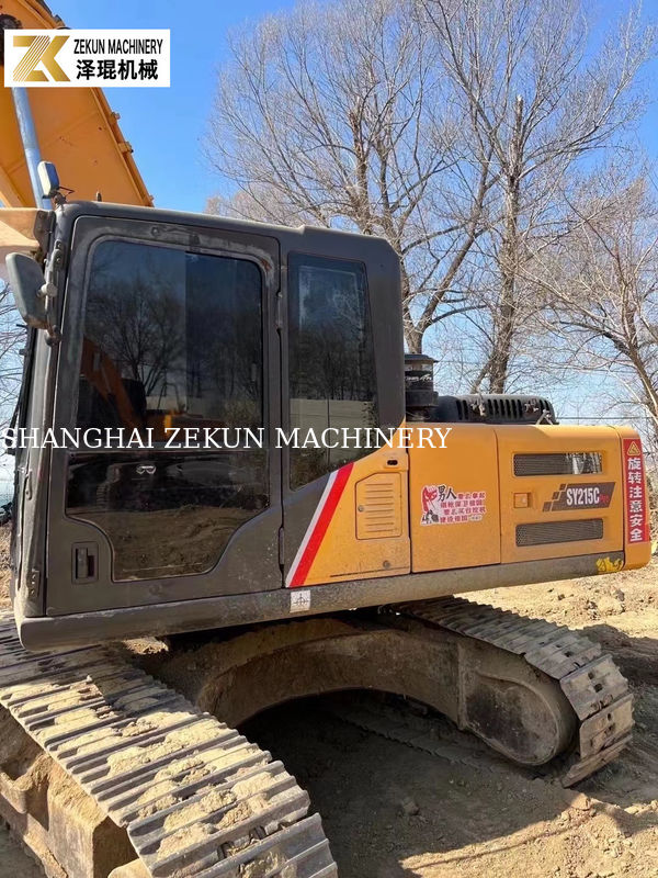 2017 Sany SY215C Pro Excavator 1.2M3 ظرفیت سطل استفاده شده Sany Excavator