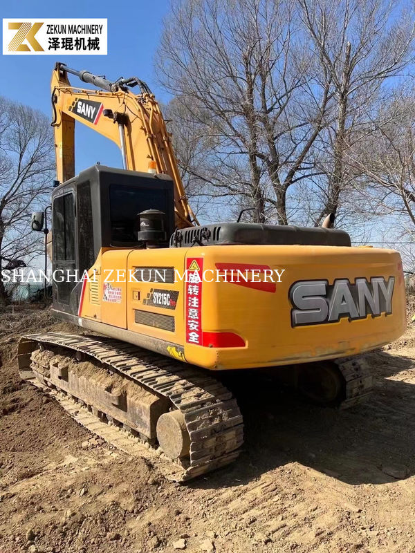 2017 Sany SY215C Pro Excavator 1.2M3 ظرفیت سطل استفاده شده Sany Excavator