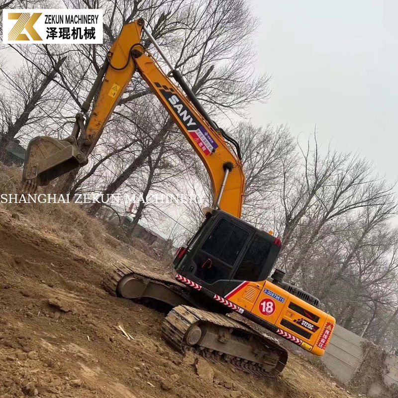 استفاده شده Sany SY215C Pro Excavator Midsize Crawler با سطل 1.2M3