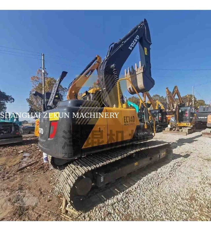 ماشین حفاری ولوو EC140DL استفاده شده موتور D3.8E به خوبی نگهداری شده وزن 14 تن