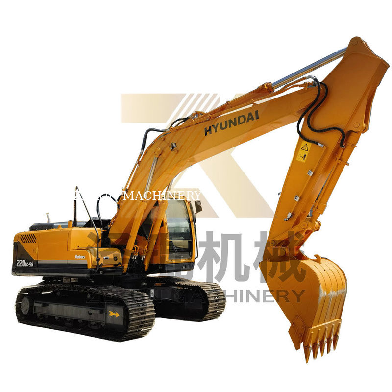2019 استفاده شده اصلی کره هیوندای 220 220-9 حفاری با 22 تن وزن عملیاتی
