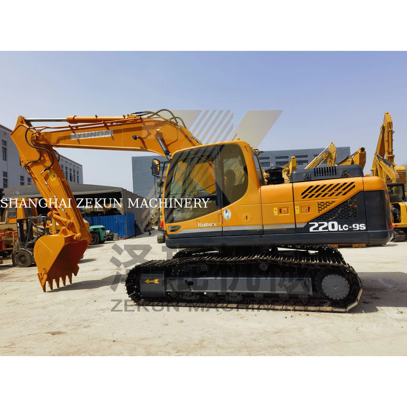 2019 استفاده شده اصلی کره هیوندای 220 220-9 حفاری با 22 تن وزن عملیاتی