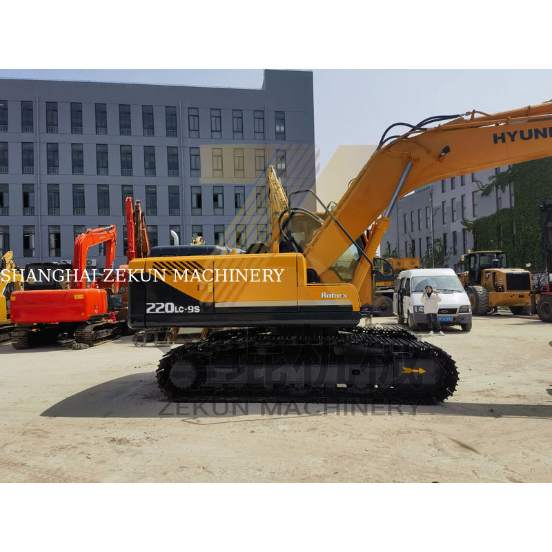 2019 استفاده شده اصلی کره هیوندای 220 220-9 حفاری با 22 تن وزن عملیاتی