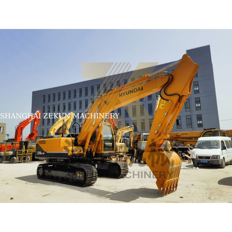 2019 استفاده شده اصلی کره هیوندای 220 220-9 حفاری با 22 تن وزن عملیاتی