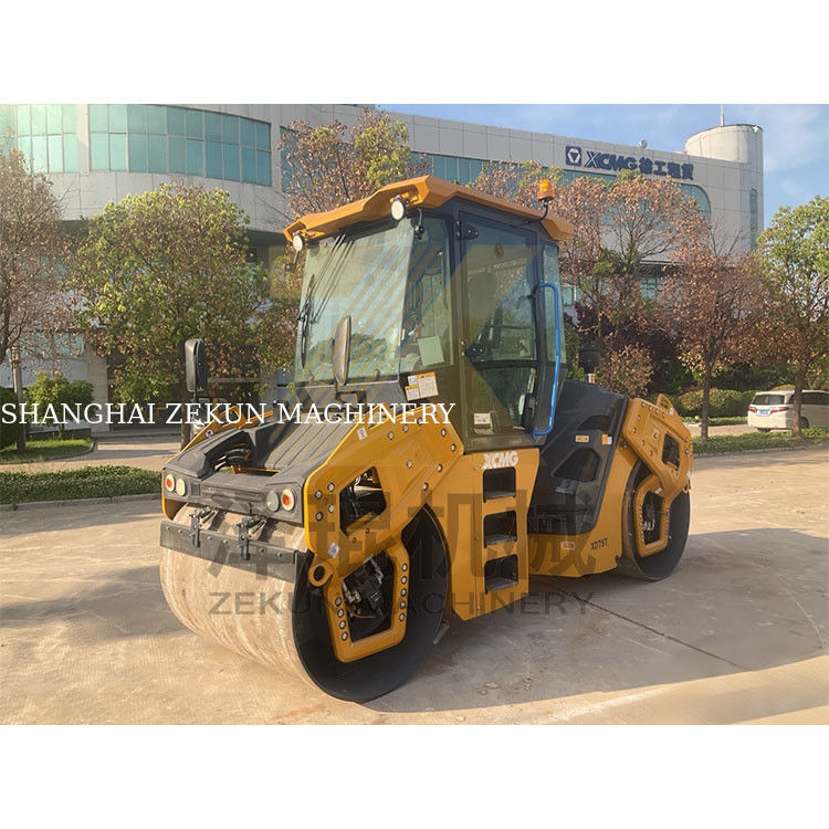 7تن XCMG XD75T دو رولر طبل EU مرحله V تجهیزات ساخت جاده