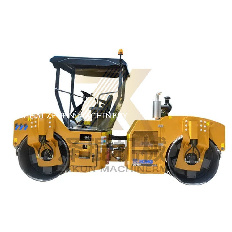 استفاده شده XCMG XD103 10Ton دو رولر طبل با کابین مرحله دوم اتحادیه اروپا