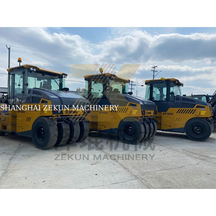 16 تن XCMG XP165S لاستیک رولر EU مرحله III تجهیزات ساخت جاده