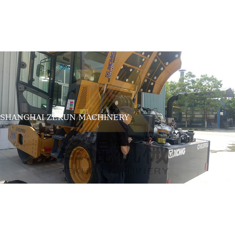 8تون XCMG CV83U هيدروليک طبل رولر EU مرحله T4F ماشین