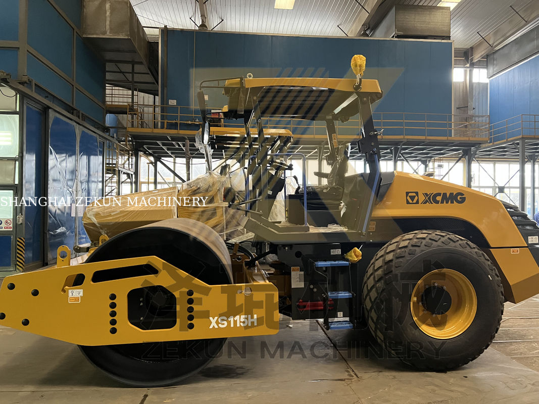 11تن XCMG XS115 Full Hydraulic Roller EU مرحله پنجم تجهیزات جاده ای