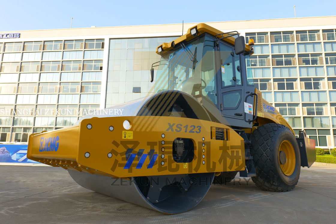 12تن XCMG XS123 Full Hydraulic Roller EU مرحله پنجم تجهیزات جاده ای