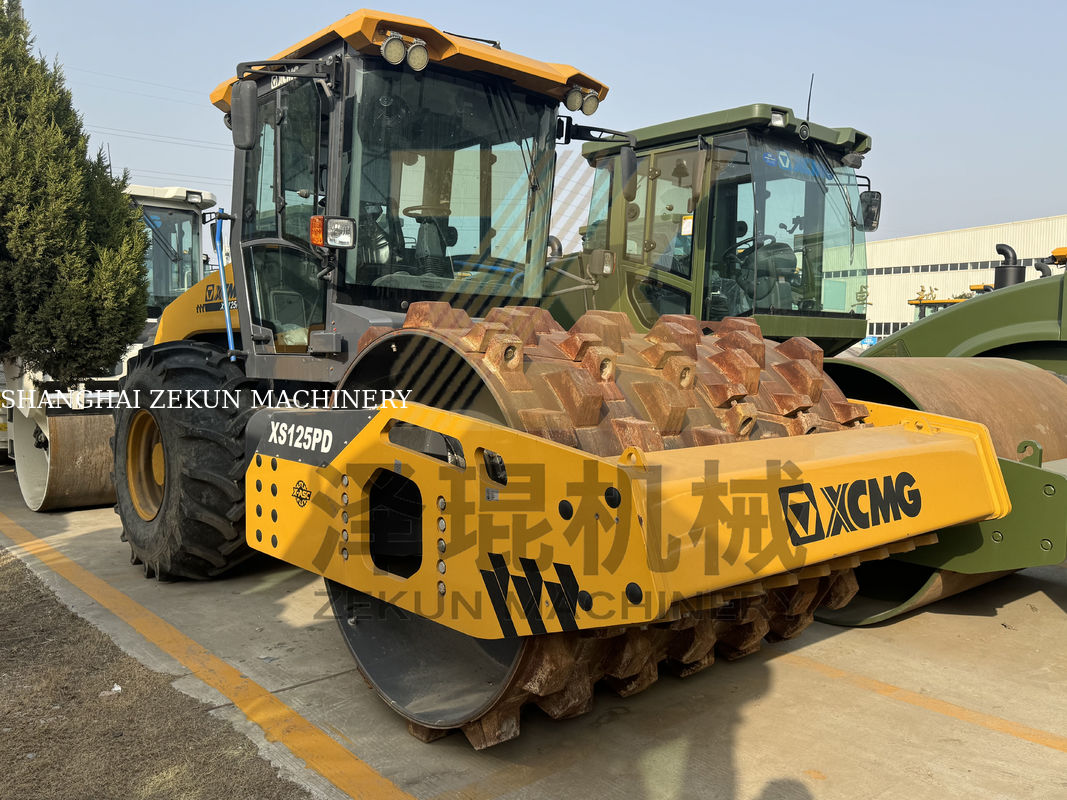 12تن XCMG XS125 هیدرولیک کامل تک رولر EU مرحله V