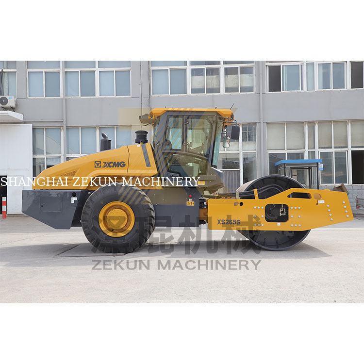 26T XCMG XS265S هيدروليک تک رولر طبل مرحله سوم