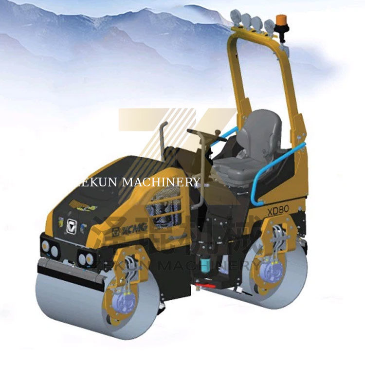 1.6تون XCMG XD80 رولر لرزش سبک EU مرحله V تجهیزات ساخت جاده