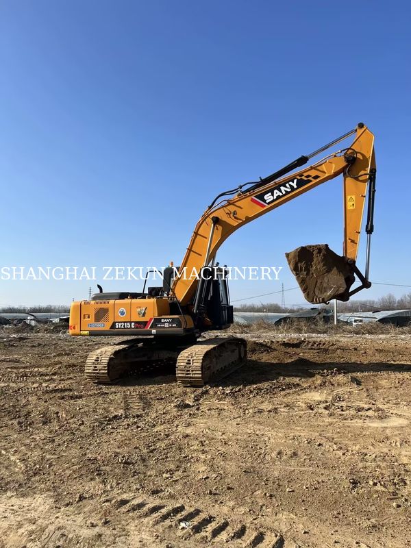2019 Sany SY215C حفاری 21 تن ساعات کم انتخاب برتر برای کسب و کار ساخت و ساز