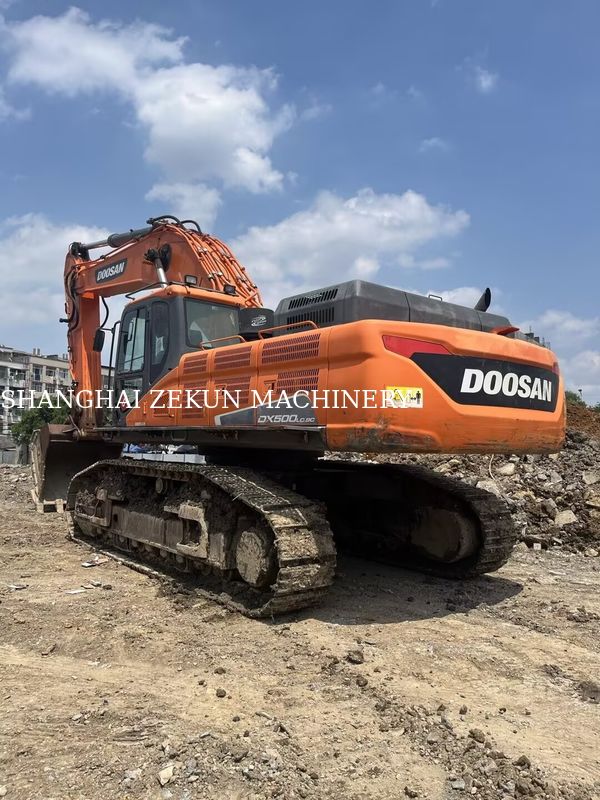 بیل مکانیکی Doosan DX500LC-9C استفاده شده، 800 دور در دقیقه، قدرت اسب بخار و حداکثر ارتفاع حفاری 11