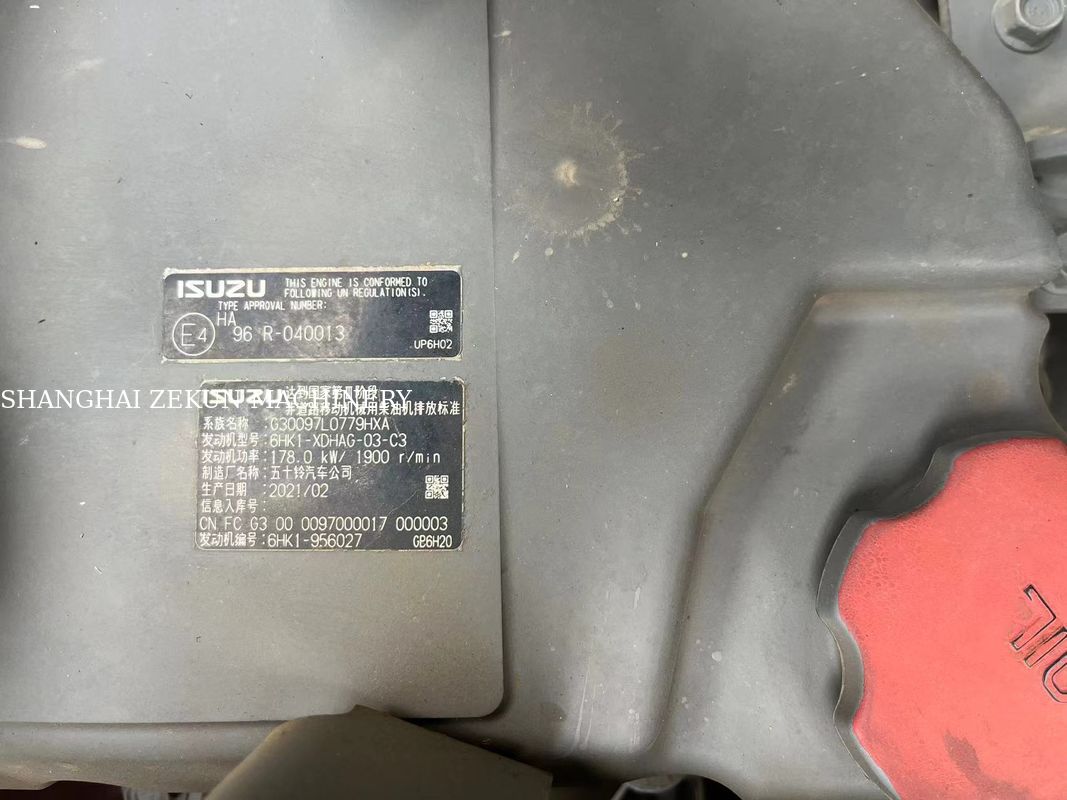 بیل مکانیکی هیتاچی ZX330-5A مدل 2022 با 2968 ساعت کارکرد، فشار هیدرولیک 34.3 مگاپاسکال، طول بوم 6.5 متر