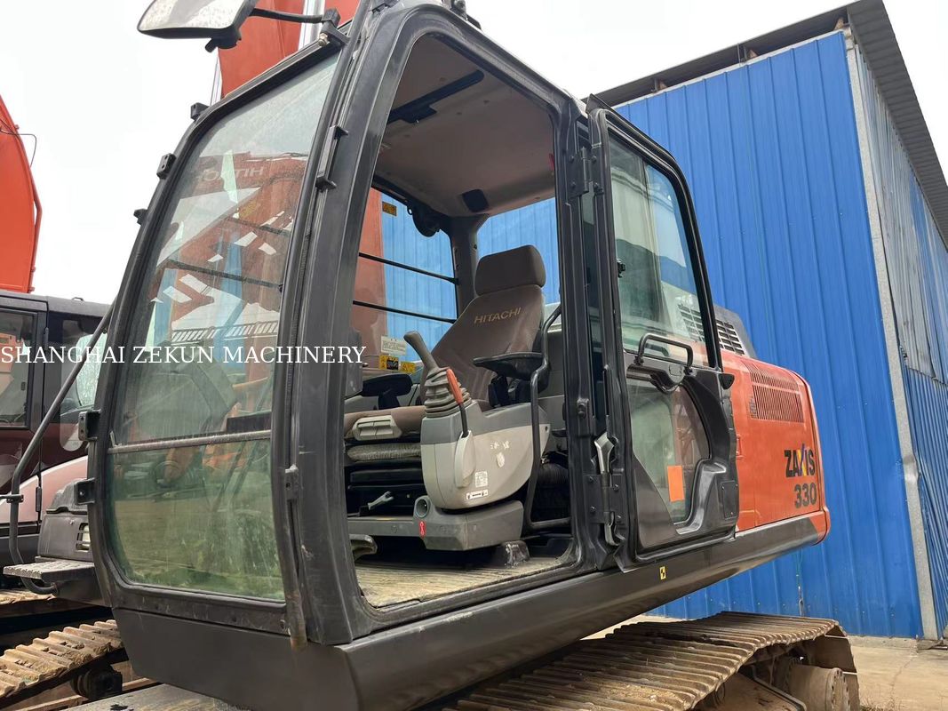 بیل مکانیکی هیتاچی ZX330-5A مدل 2022 با 2968 ساعت کارکرد، فشار هیدرولیک 34.3 مگاپاسکال، طول بوم 6.5 متر