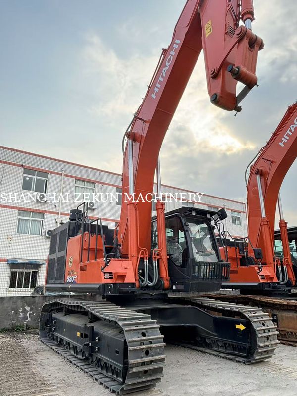 حفار هیتاچی ZX520LCH مدل 2024 حداکثر دسترسی در سطح زمین 12 جابجایی 15.68 لیتر برای پروژه بعدی