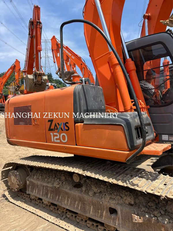 هیتاشی ZX120-6 حفاری 14165hrs برای نیازهای کسب و کار ظرفیت مخزن سوخت 240 لیتر فشار هیدرولیک 34.3 MPa