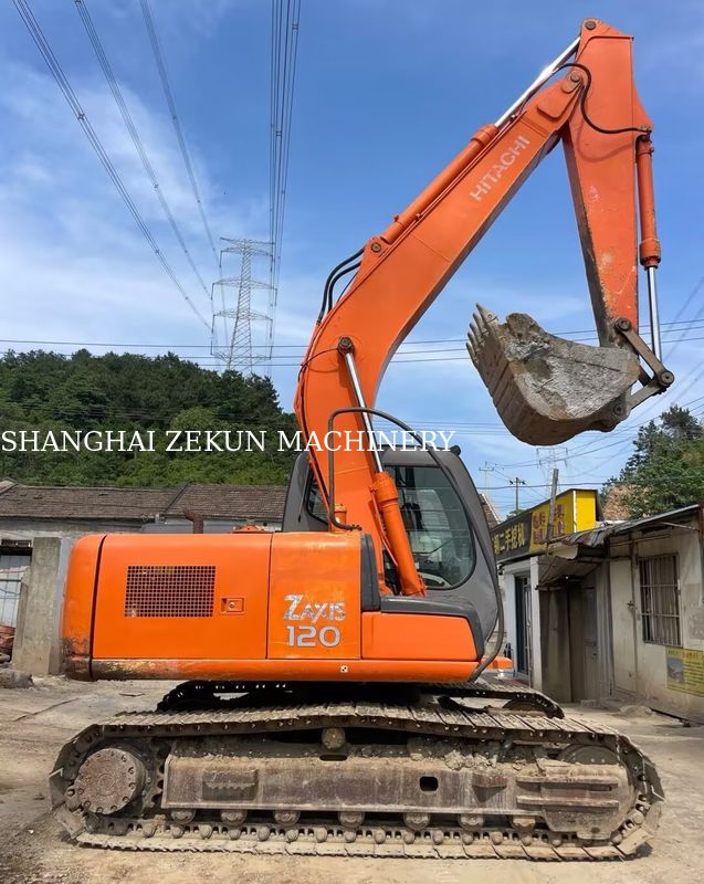 حفاری هیتاچی ZX120-6 با طول بازوی 2.5 متر و ارتفاع حداکثر 210 میلی متر 11158 ساعت استفاده می شود